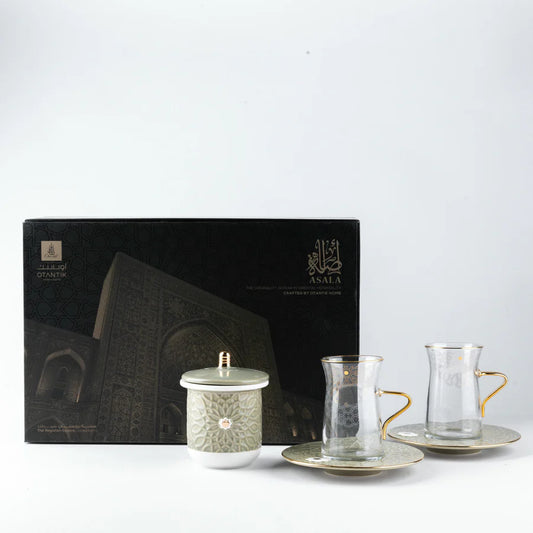 طقم أستكانات الشاي مجموعة أصالة