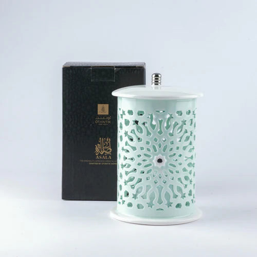 شمعدان الكتروني بورسلان مجموعة أصالة