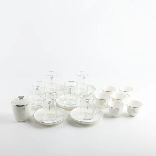 طقم استكانات الشاي والقهوة العربية مجموعة لقاء