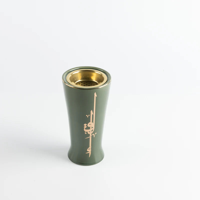 Porcelain Incense Burner with Arabic Calligraphy – OTANTIK Luxury