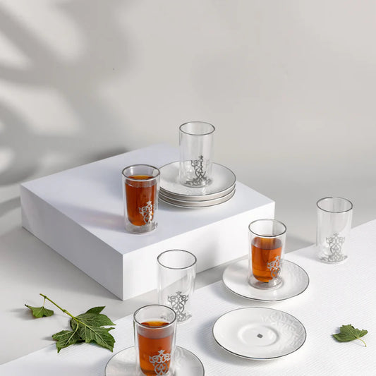 طقم أستكانات مجموعة نقش