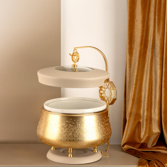 Food Warming Buffet Server with Lid and Stand – Otantik Luxury