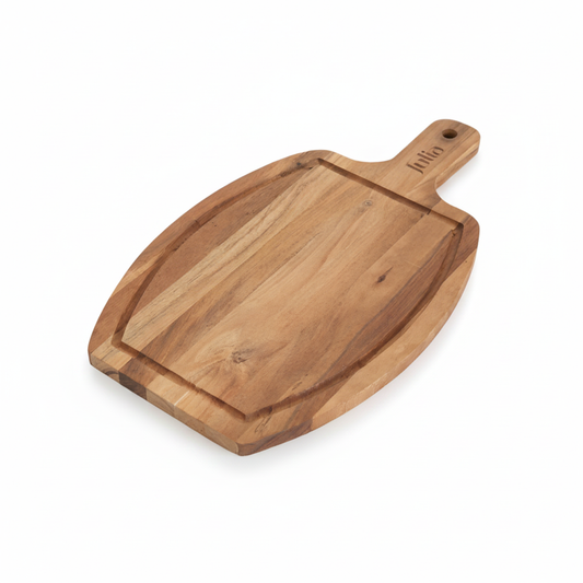 Wood Cutting Board with Handle and Juice Groove — Julia