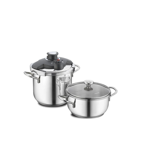Korkmaz pressure cooker set + steel pot