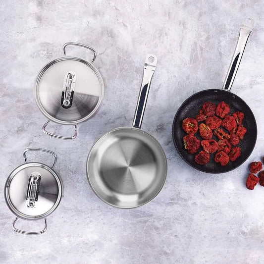 Stainless Steel Saucepan with Lid — Korkmaz