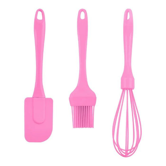 Whisk + Spatula + Silicone Brush Set