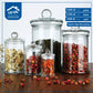 Glass jars with pressure cap