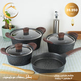 Pots set with frying pan