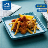 colored porcelain plate
