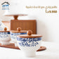 Yogurt set with a wooden base