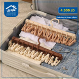 Clothesline with clips
