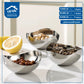 Steel serving plate