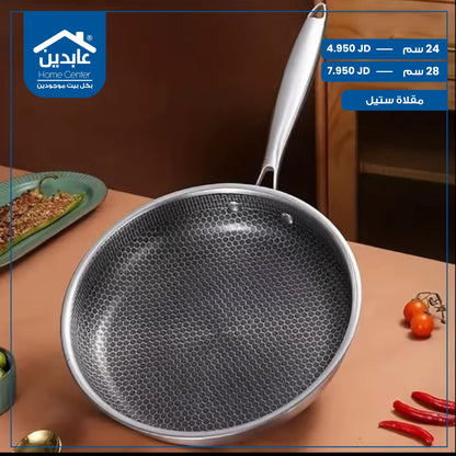 steel frying pan