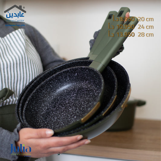 مقلاة جرانيت أخضر JULIA