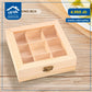 Divided wooden box
