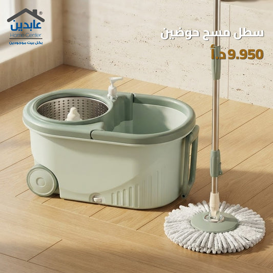 Dual-bucket mop wringer