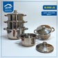 5-piece steel cookware set
