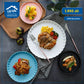 colored porcelain plate