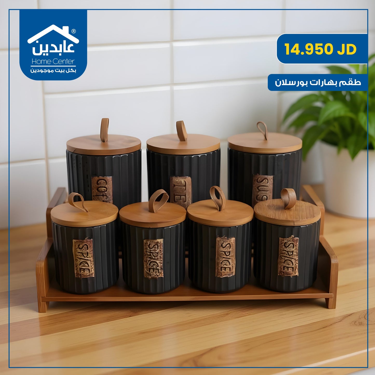 Porcelain spice set