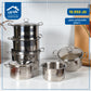 5-piece steel cookware set