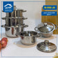 5-piece steel cookware set
