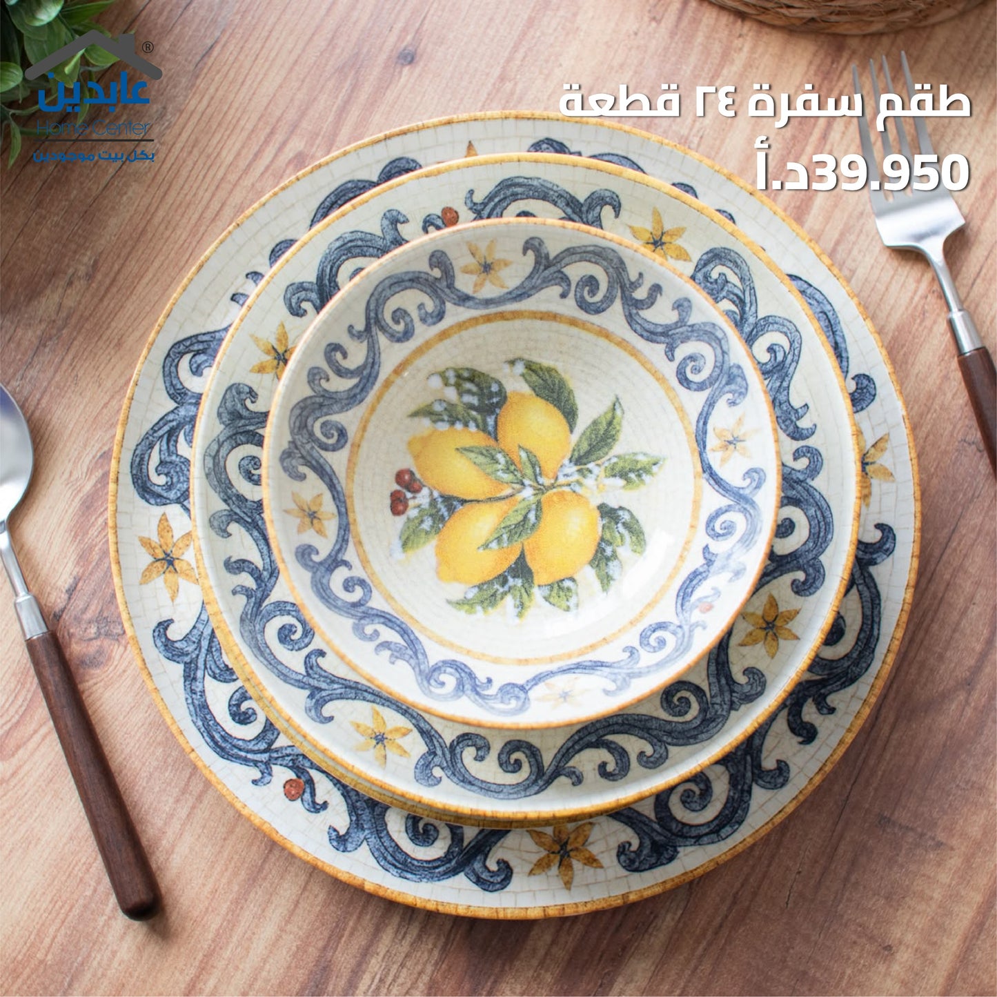 طقم سفرة 24 قطعة