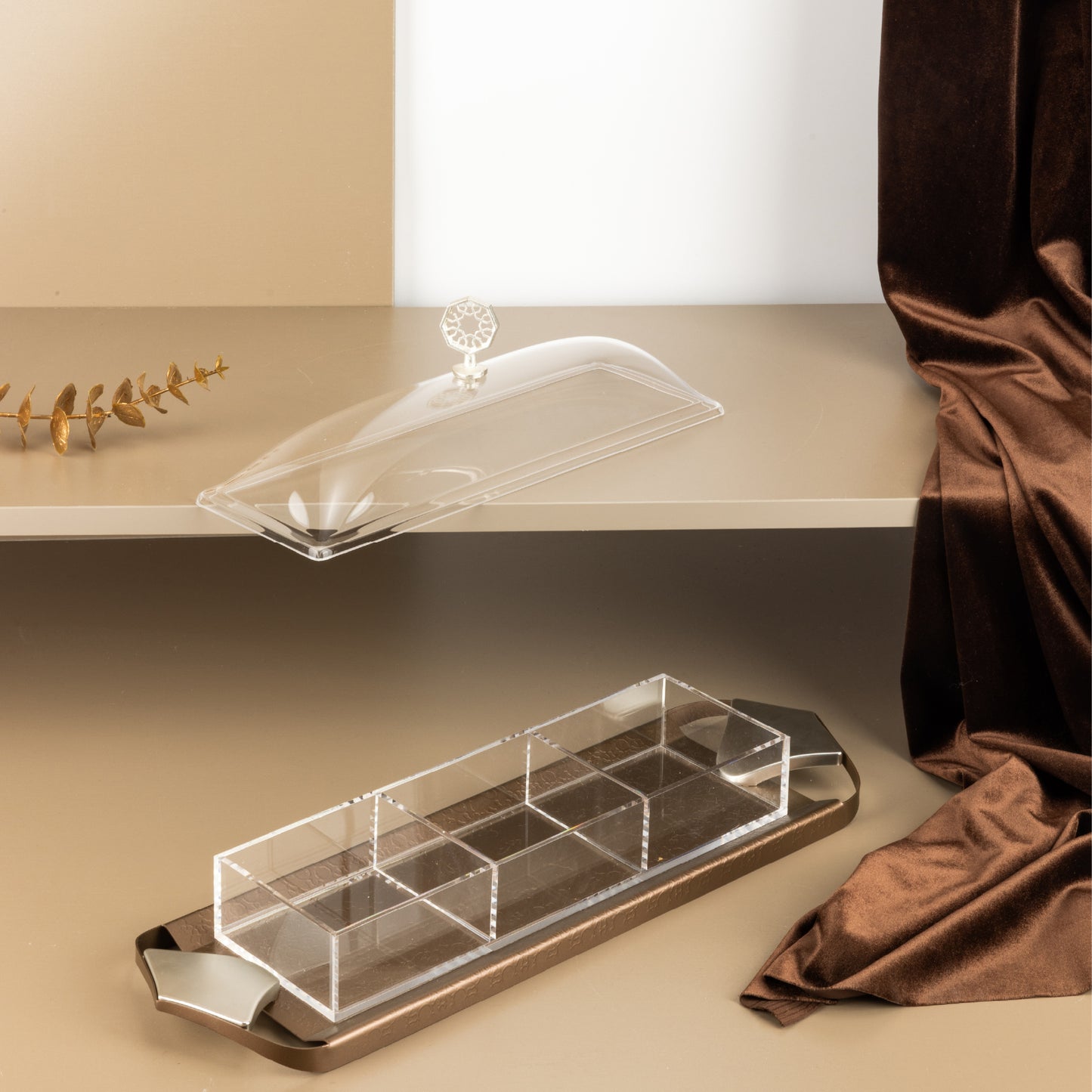 Dessert serving tray