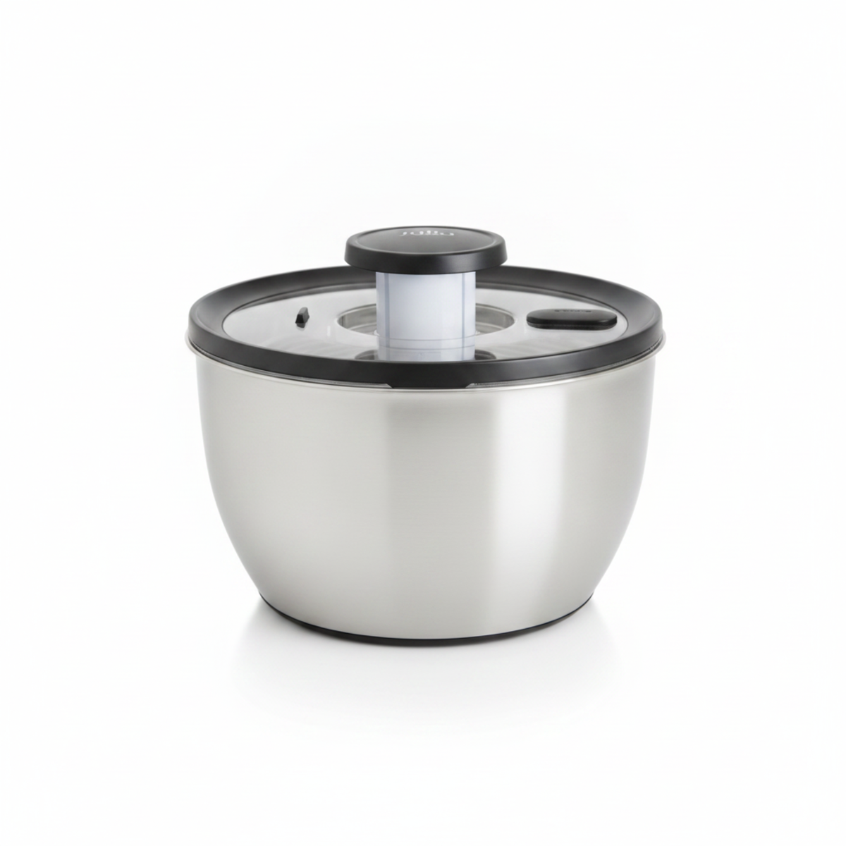 Salad Spinner 5L Stainless Steel with Pump Lid — Julia