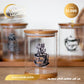 Glass spice set