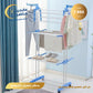 Vertical clothes drying rack