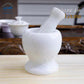 Granite garlic crusher