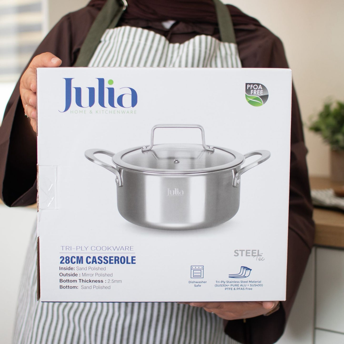 طنجرة ستيل JULIA Steel Tec