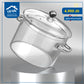 Heat-resistant glass pot