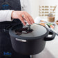 Julia black granite pot