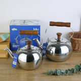 steel teapot