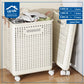 Plastic laundry basket