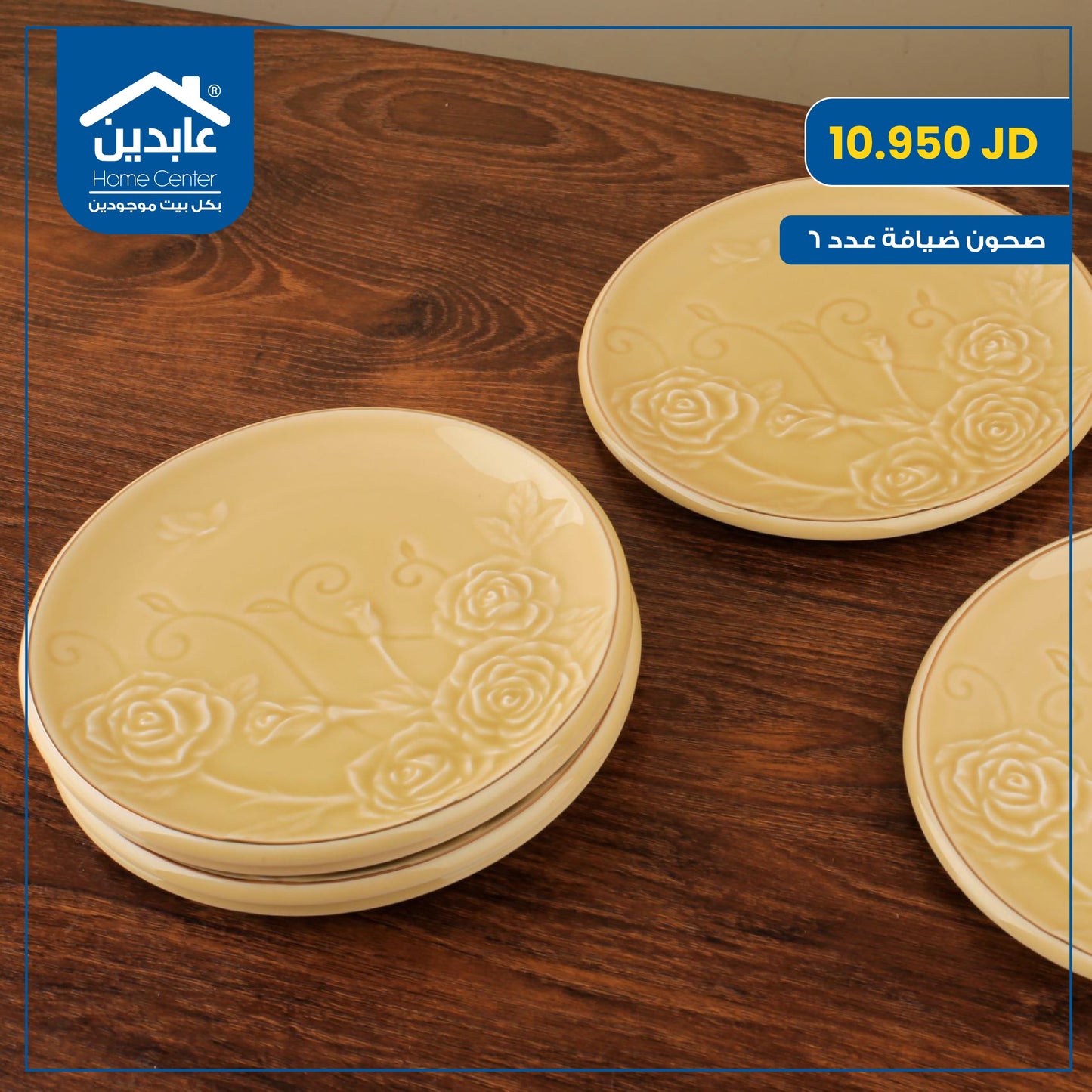Porcelain hospitality plates