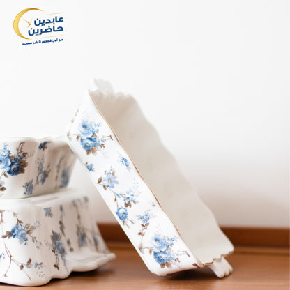 Set of 3 porcelain dishes