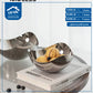 Steel serving plate