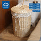 straw laundry basket