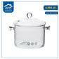 Heat-resistant glass pot