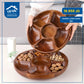 divided wooden plate