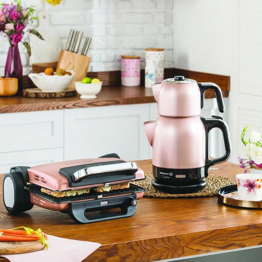 Korkmaz Double-Deck Electric Teapot