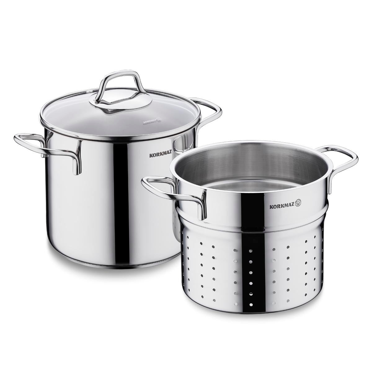 Korkmaz Steel Spaghetti Pot