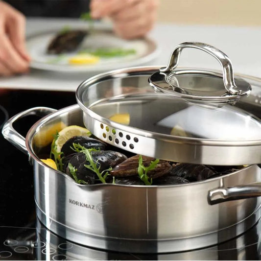 Korkmaz steel cookware set