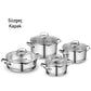 Korkmaz steel cookware set