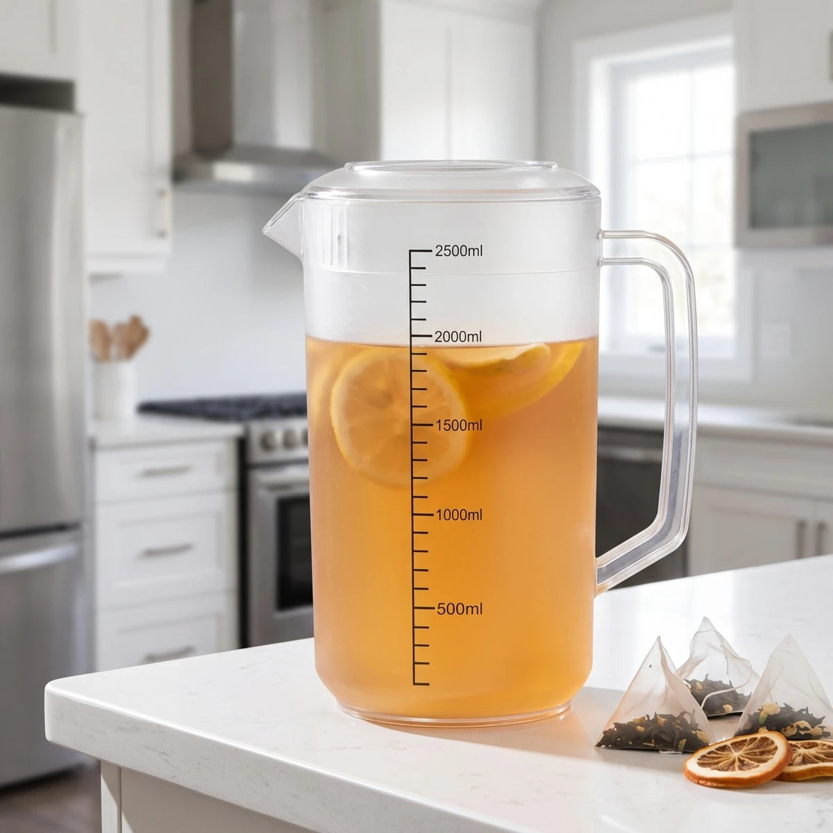 شاف بلاستيك شفاف 2500 مل مع غطاء - عابدين Home Center