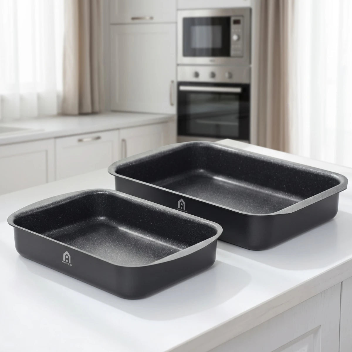 صينية فرن مستطيلة بطلاء غرانيت - A Home Collection