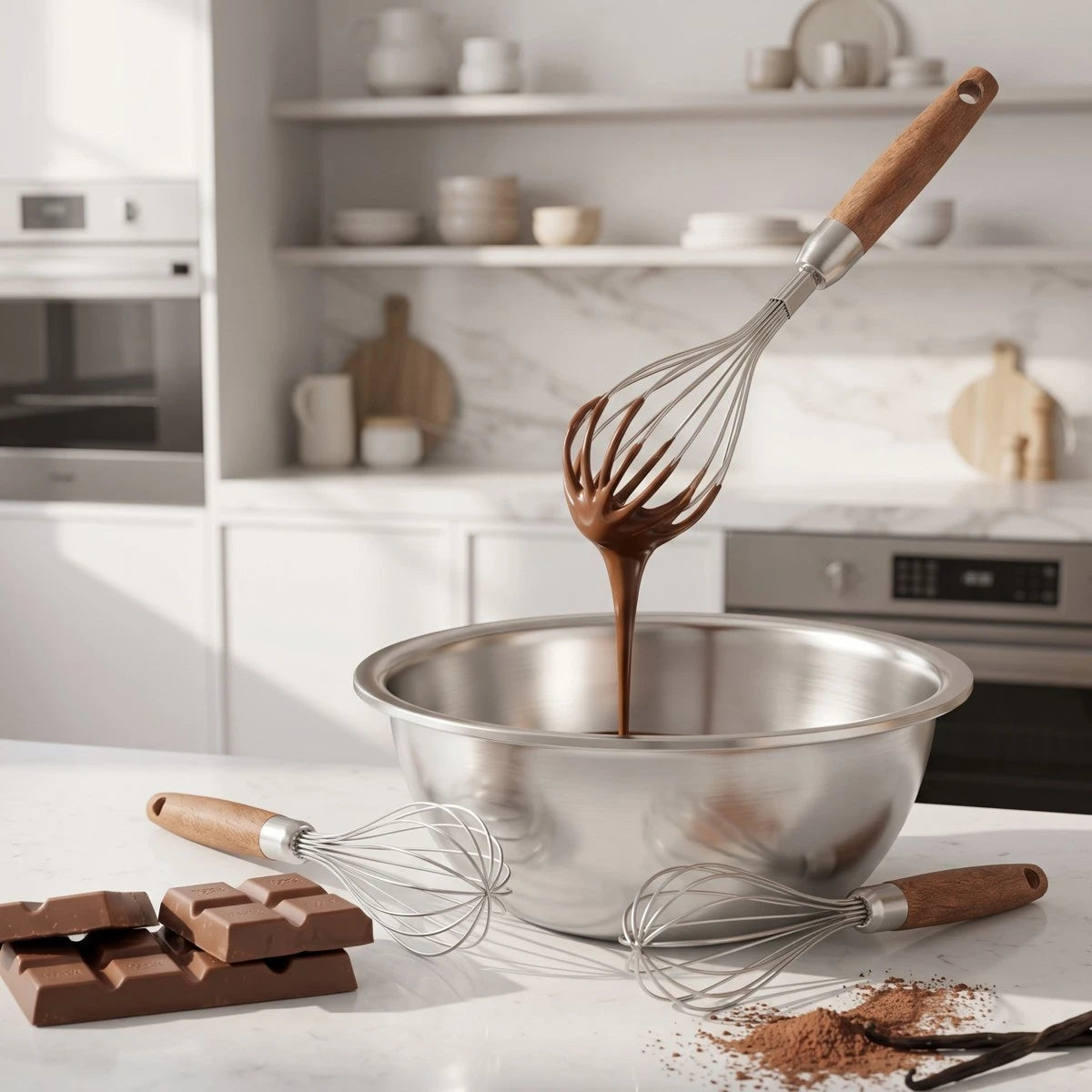 خفاقات يدوية - طقم 3 قطع بمقابض خشبية - عابدين Home Center