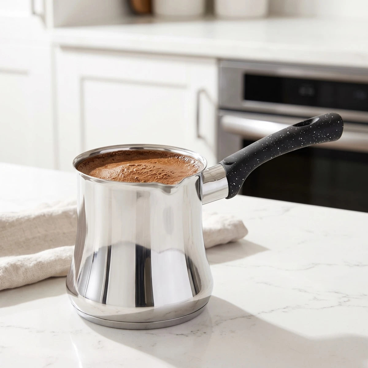 بكرج قهوة ستيل مع غطاء - عابدين Home Center